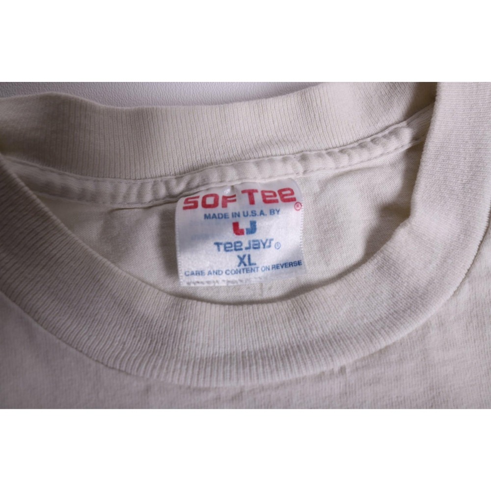 Vintage Tee Jays New Orleans Hot Tubbing Louisiana Style Shirt XL White USA - Picture 3 of 6
